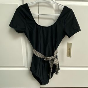 Roxy one piece swimsuit with woven belt - Medium